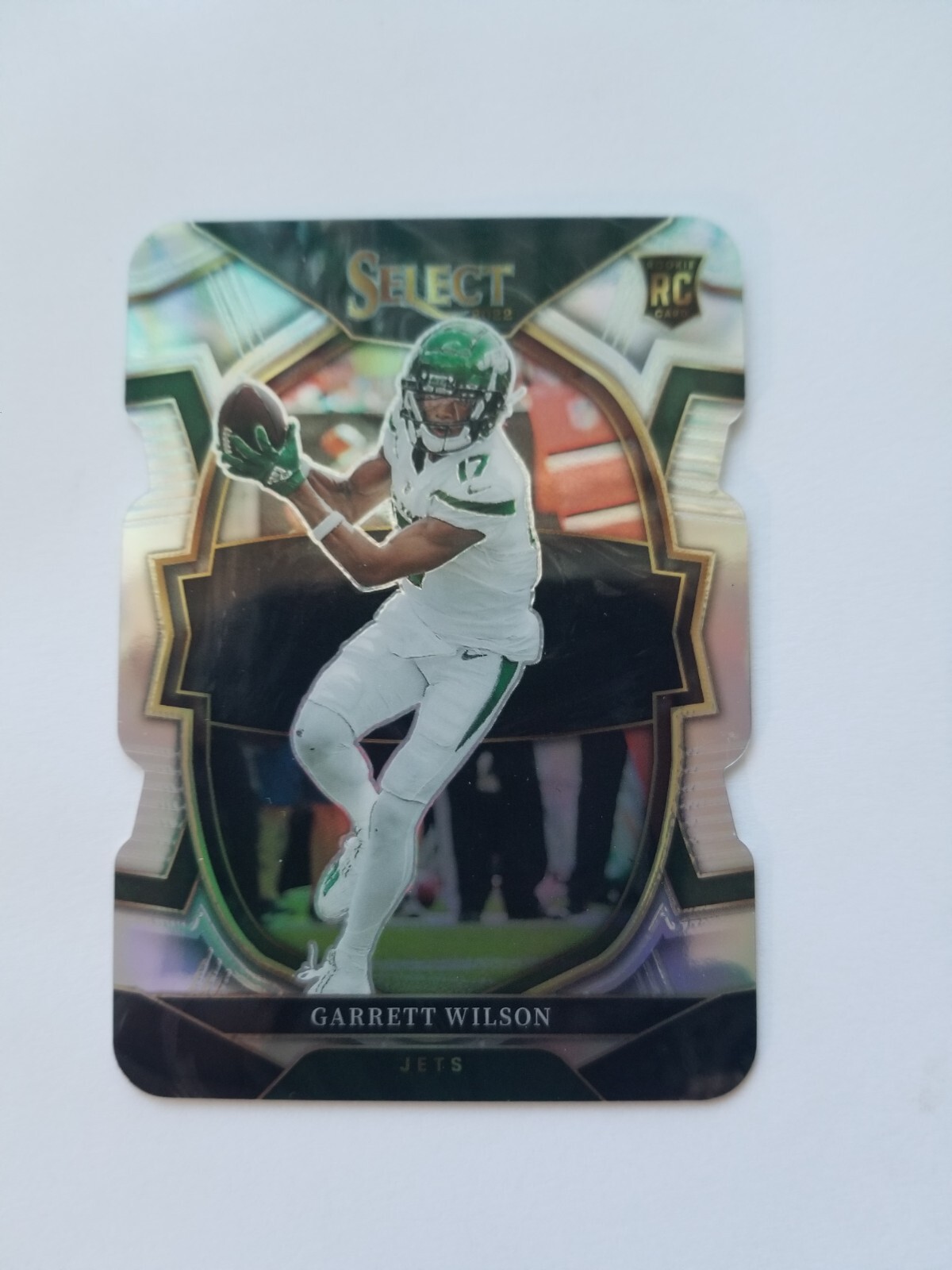 2022 Select Garrett Wilson Concourse Silver Die-Cut Prizm Rookie #88  Jets