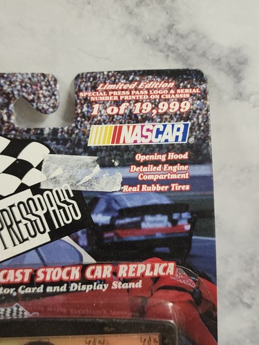 1999 Press Pass 1:64 die cast 36 limited edition M & M NASCAR Ernie Irvan. NIP - Picture 5 of 10