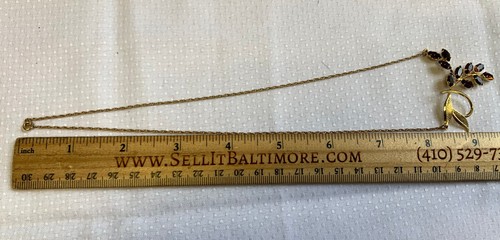 Vtg Jewelry Set A & Z Gold Filled 18" Necklace Earring 1/20 12K in Box Costume - 第 9/12 張圖片