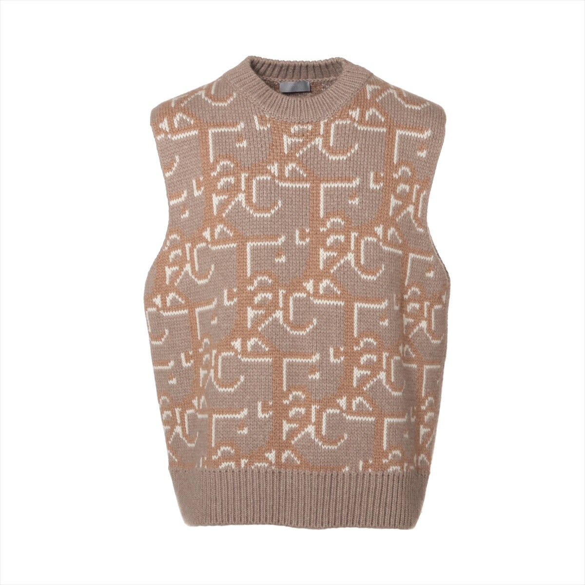 Dior x Cactus Jack 22AW Cashmere Knit Vest L Men's Beige Dior x Cactus Jack 22AW Cashmere Knit Vest L Men's Beige