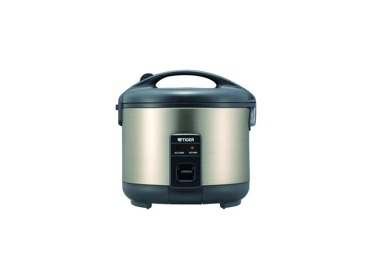 Tiger 10 Cups Rice Cooker and Warmer, Stainless Steel JNPS18U-RB