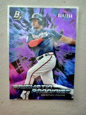 2018 Bowman Platinum Prismatic Prodigies Purple /250 Cristian Pache #PPP-18