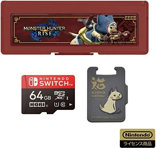 Hori Monster Hunter Rise micro SD Card 64GB & Card Case 6 for Nintendo Switch JP - Image 4 of 4