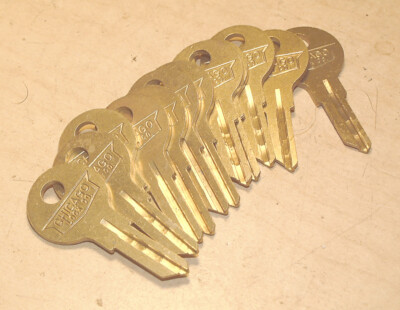 (12) ''CHICAGO'' Brass Key Blanks **Read Description**