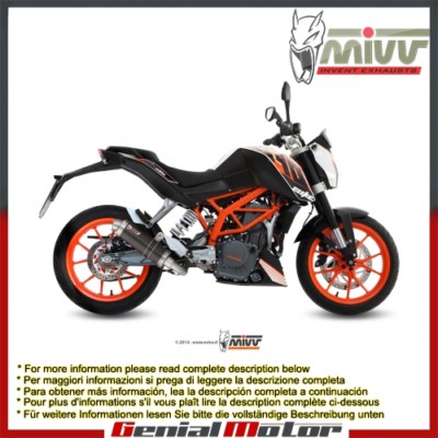 パーツ MIVV mk3 KTM 390 MIVV MK3 “Racing” silencer | KTM 125/390 DUKE (2024+) – GEN