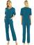 miniature 66  - Mens Womens Hospital Medical Doctor Nurse Scrubs Tunic Work Uniform 2 Piece Suit