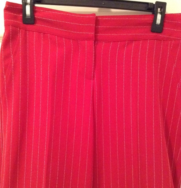 XOXO Bermudas Pantalones Cortos Juniors 5/6 Rojo Blanco Rayas Tiro Medio Puños Light House Foto 2 de 4