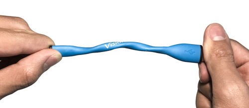 VisionTek Micro USB to USB Small Flex Cable - Blue - 901101 - 第 4/5 張圖片