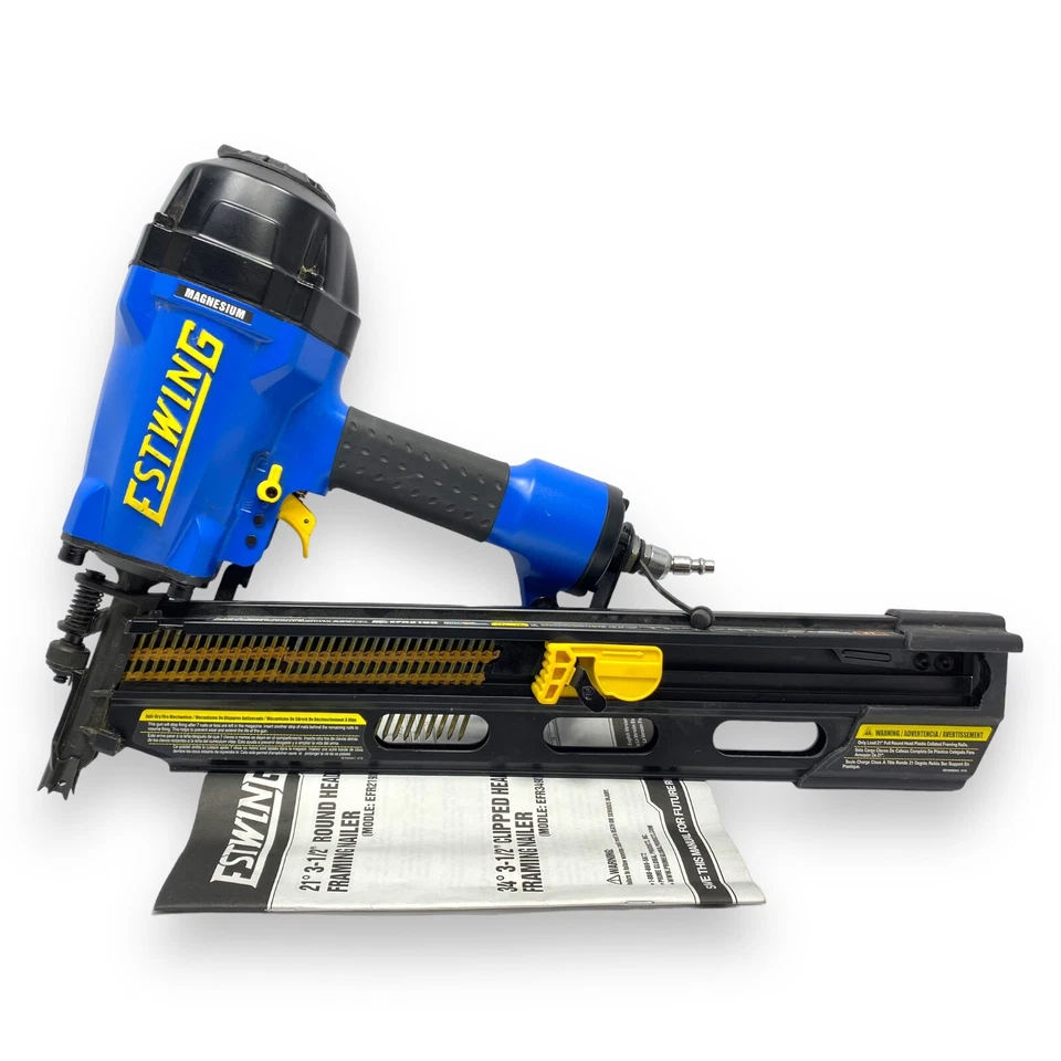 Estwing - Clavadora de marcos de cabeza redonda de 21 grados 3 1/2” con bolsa acolchada EFR2190 Foto 2 de 4