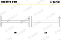 Glyco Kurbelwellenlager FüR Alfa Romeo Spider 115 2000 1600 105 1300 1750