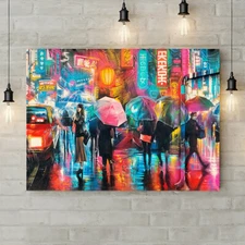 Tokyo Street Art - Wynwood Walls - Canvas Rolled Wall Art Print - Various sizes