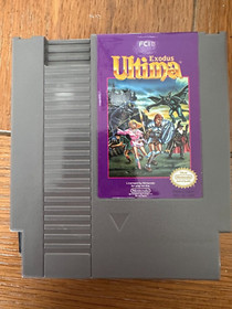 Ultima Exodus (Nintendo) NES Cartridge, Manual, Foam, Box, & Inserts CIB