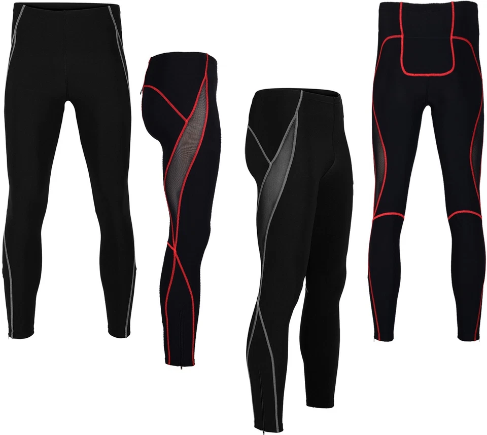 MENS COMPRESSION SUIT THERMAL BASE LAYER CYCLING MOTORBIKE WINTER TOP & LEGGINGS - Image 4 of 4