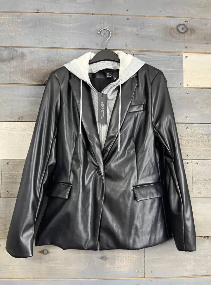 Black blazer with 2025 hoodie