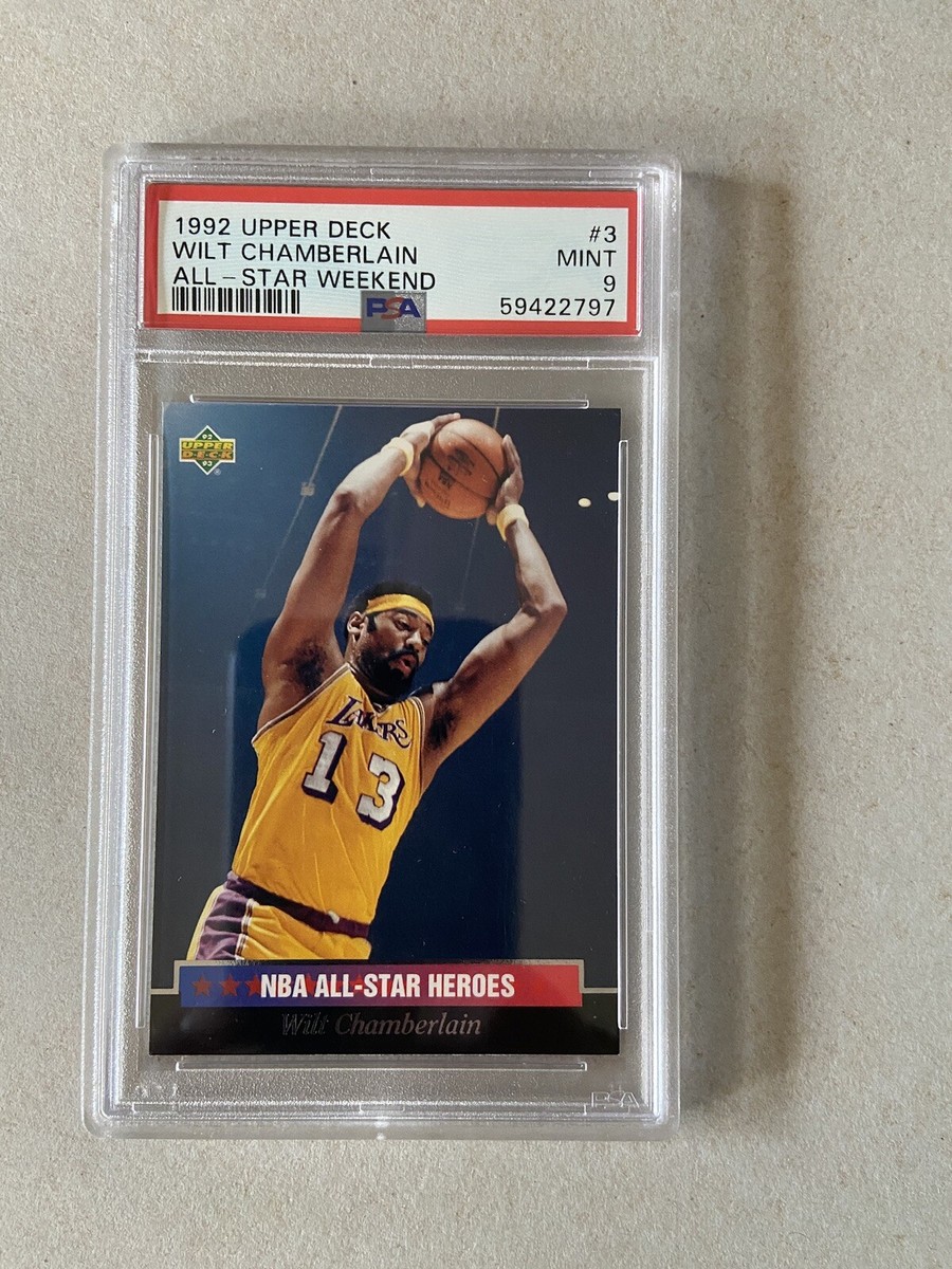 スポーツ Upper Deck Wilt Chamberlain  Beginnings 1992 upper deck wilt chamberlain # 3 PSA 9 | eBay