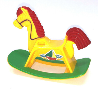 Puppen Schaukelpferd New-Ray Novelty 1991 ca. 7 cm hoch (148)
