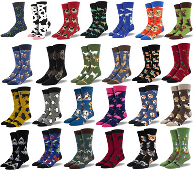 SOCKSMITH Herren Neuheit flippige lustige Tiermotiv Socken tolles Geschenk Größe UK 7-12,5