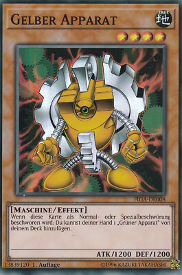 Yu-Gi-Oh! FIGA #008 Gelber Apparat Super Rare 