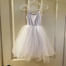 Dudu Cream White Tulle Tank Dress Ballerina Girls Size 18-24 Months NWT