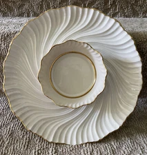 Lenox Chip And Dip Platter Gold Accents  RICHMOND SERVER GOLD 12 INCHES
