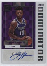 2017 Panini Donruss Rookie Dominators Signatures 73/99 Frank Mason III Auto s7f