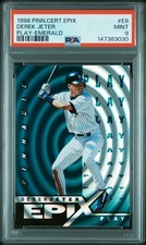 1998 PINNACLE EPIX BANKRUPTCY EMERALD PLAY #8 DEREK JETER PSA 9 MINT POP 1 NO 10