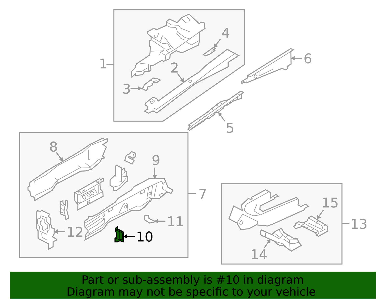 Genuine Mazda Outer Rail Front Bracket BCJH-54-3CX