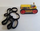 C-249 VINTAGE 1940/50'S WORKING MARX TIN LITHO WIND-UP CATERPILLAR TOY TRACTOR!