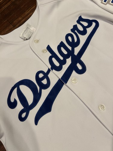 Los Angeles Dodgers Jersey Youth Size XL Sewn Logo Vintage 90s Rawlings Korea - Bild 2 von 7