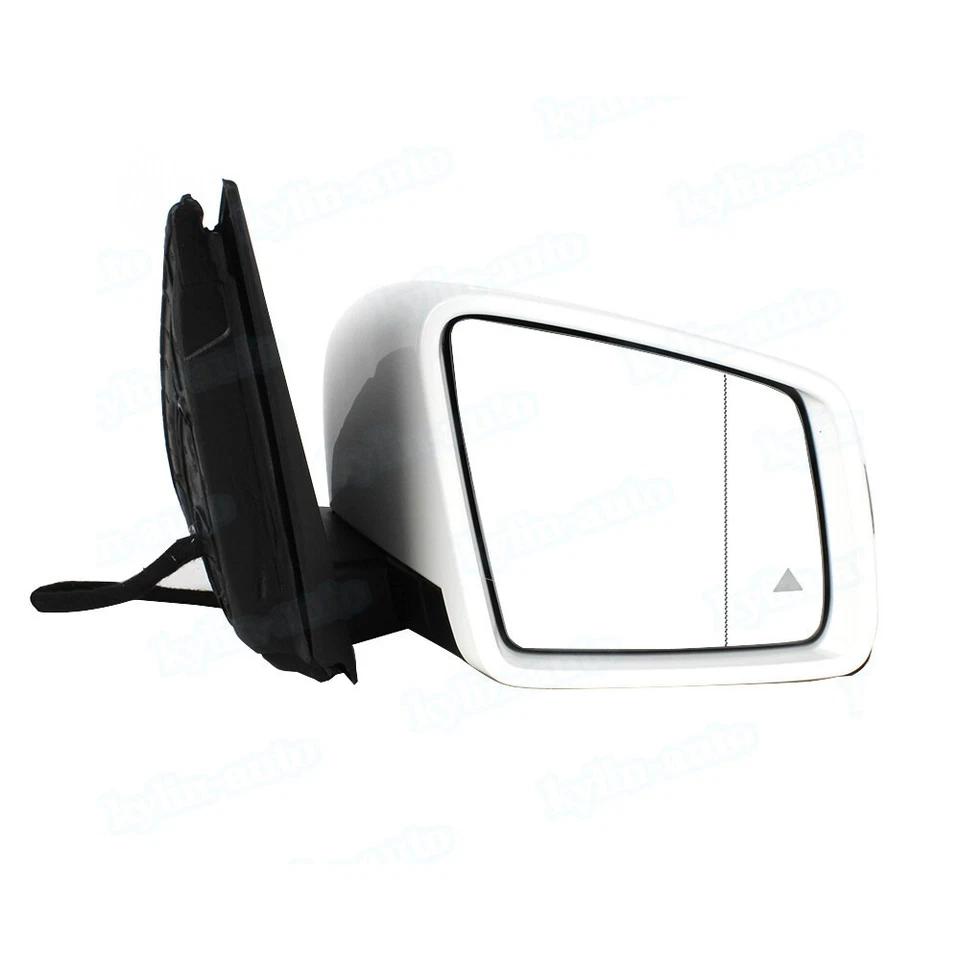 Espejo retrovisor lateral derecho blanco con punto ciego para Mercedes Benz W166 ML350 ML450 2012-15 Foto 2 de 4