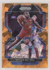 2021-22 Panini Prizm Orange Ice Prizm Shake Milton #58 5b4