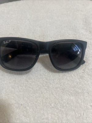 Ray-Ban Justin Matte Black/Blue Rb4165 622/2V PolarizedSunglasses 54-16-145 #D36
