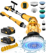Spin Scrubber Extra Large Brush Q3,6000 mAh Best Battery Power Scrubber for C...
