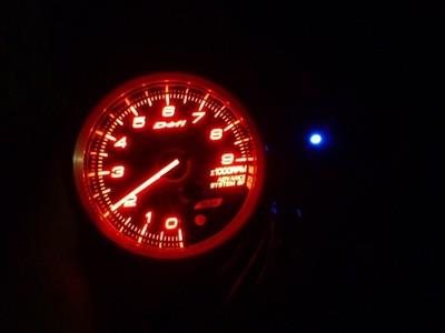 Defi Advance Tachometer 9000RPM 80mm DF10902 Amber Illumination Working Tested