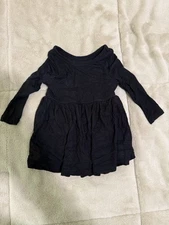 Little Sleepies Play Twirl Dress with Bodysuit, Black 0-3 Months