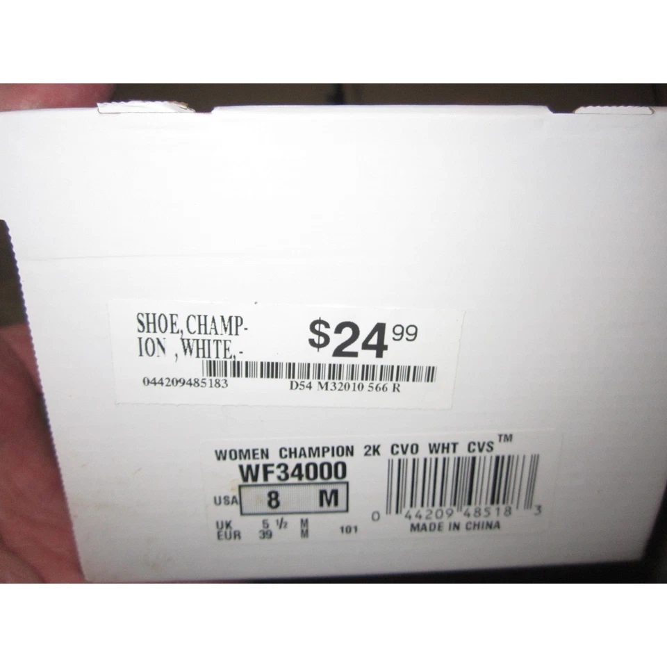 Zapatillas deportivas de lona para mujer Keds talla 8 blancas bajas con cordones 2k CVO Foto 3 de 4