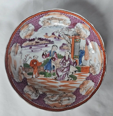 MILES MASON ORIENTALISCHES DESIGN UNTERTASSE SCHALE, JUNGE AN DER TÜR