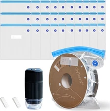 3D Printer Filament Storage kit 30pcs Vacuum Storage Sealing Bags with Electric 