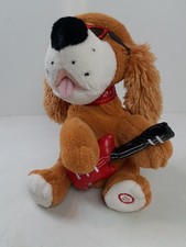 DanDee Collectors Choice Valentine Hound Dog Musical Animated Plush Sings Lights