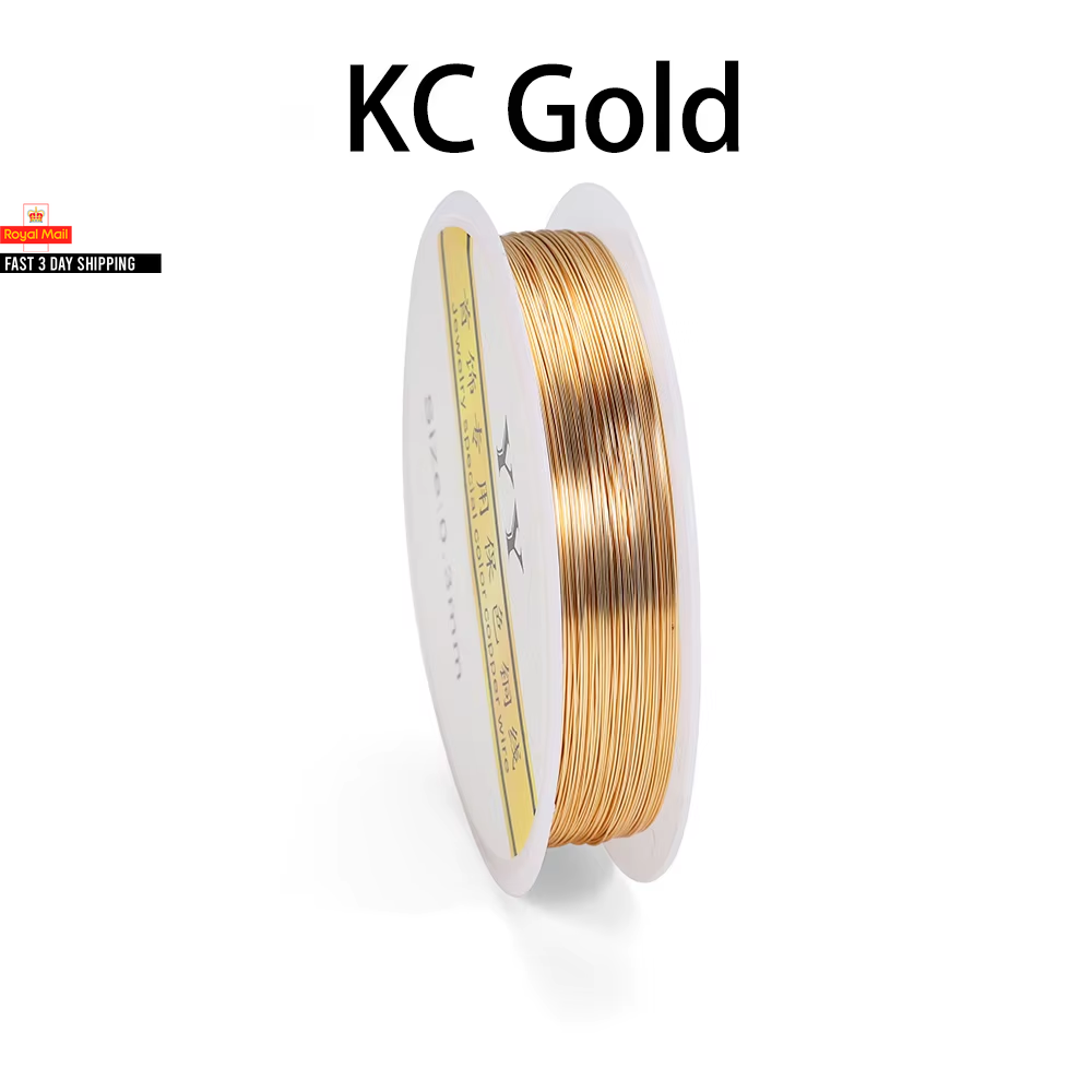 1Roll Gold Color Copper Wire 0.2/0.3/0.4/0.5/0.6/0.7/0.8/1.0Mm Beading Cord DIY