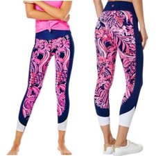 Lilly Pulitzer UPF 50 Luxletic Weekender 24" Mid-Rise Midi Legging NWT Small