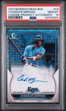 2023 BOWMAN MB CHROME PRSPCT AUTOS #CS CHANDLER SIMPSON PSA 10