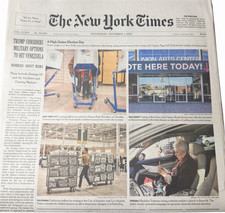 The New York Times Newspaper November 5 2025 A High-Stakes Election Day Complete