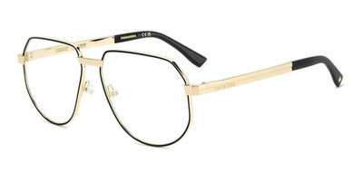 Brille Dsquared2 D2 0194 Matt Black Gold 58/15/145 Herren