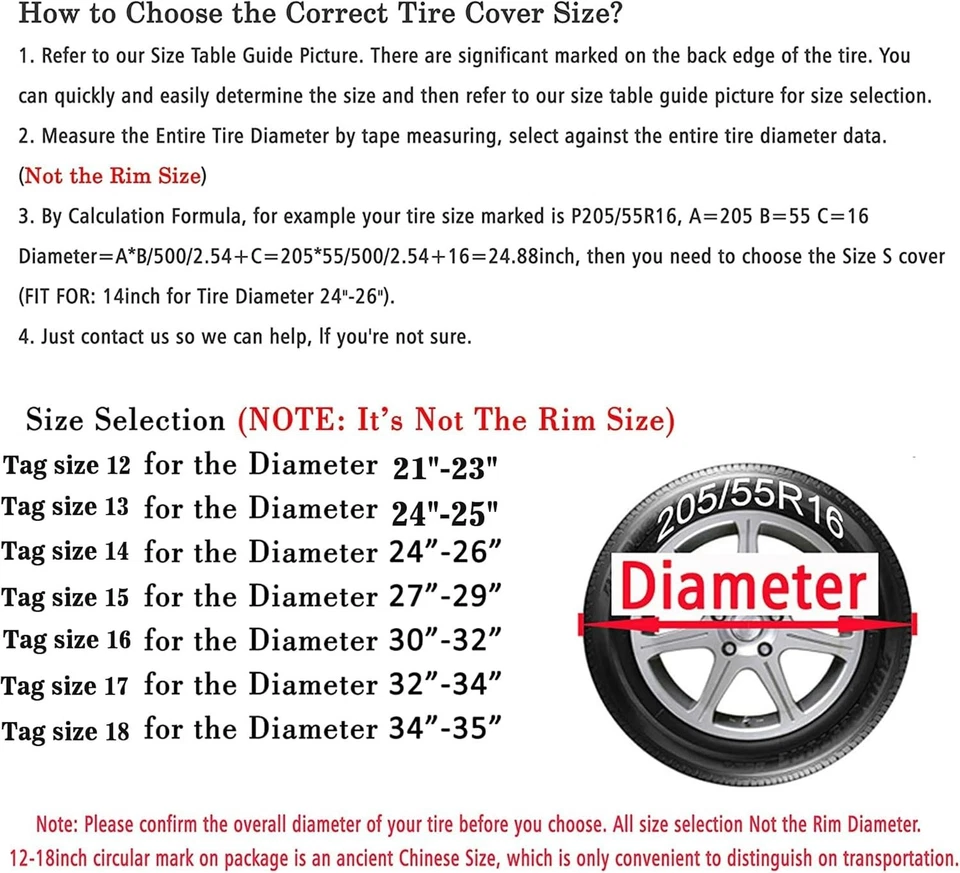 30-32 inch Spare Tire Cover Thickening Leather Universal Fit for Jeep, Traile... Foto 4 de 4