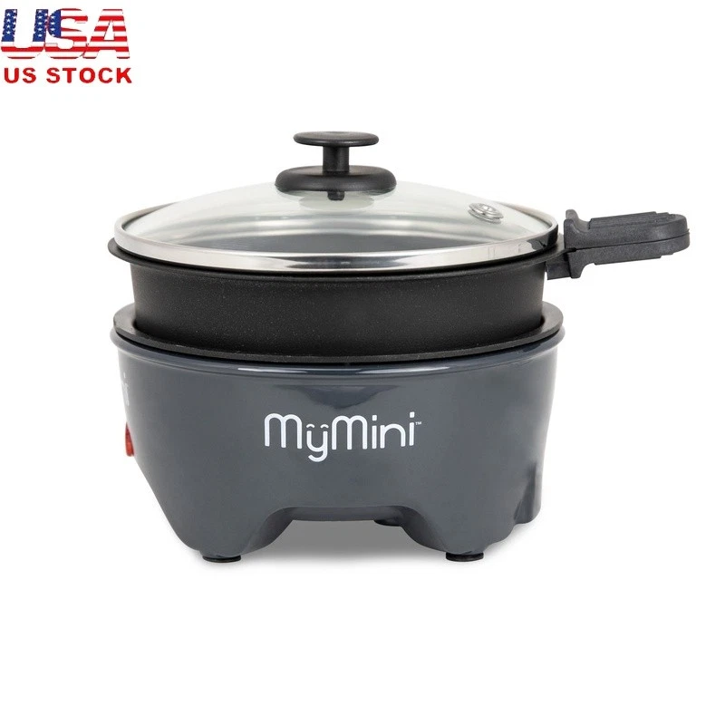 Compact Electric Skillet Rapid Noodle Maker Easy Cooking Appliance Pasta Eggs US