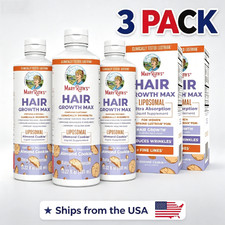 3x MaryRuth Organics Growth Hair Womens MAX  Liposomal with Lustriva  Biotin