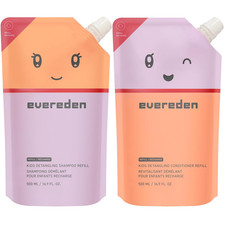 Kids Haircare Set Refill : Hair Detangling Shampoo Conditioner for Children A