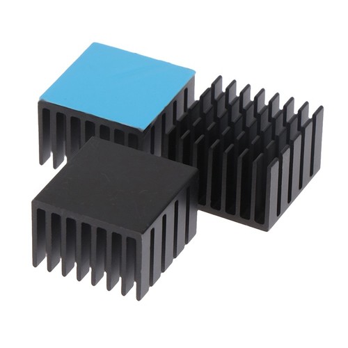 5Pcs Heatsink Radiator Cooler 22*22*15mm W/Thermal Tape For Electronic Chip I _j - Photo 5/14