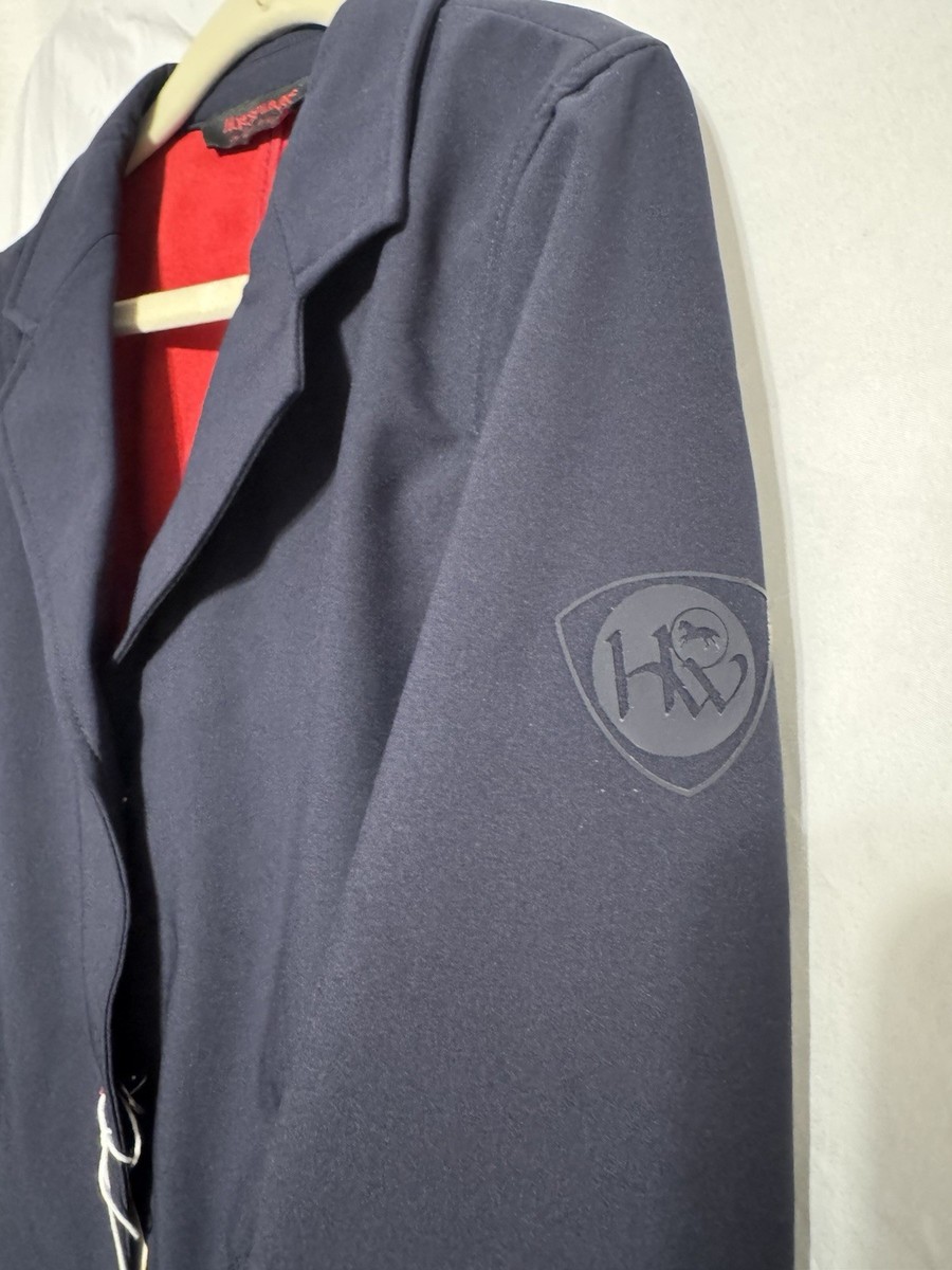 Veste De Compétition équestre Enfant Horseware - Bleu Marine/rouge - Taille 9/10 Ans